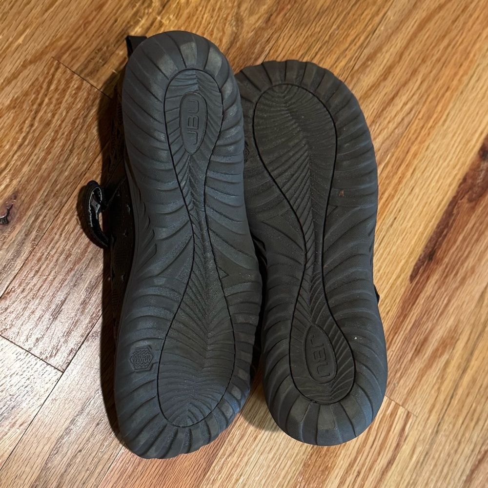 JBU Black Laser-Cut Mary Jane Flat - Picture 10 of 11